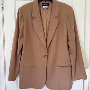 Vintage 90’s 100% Wool Camel Blazer Women’s Size 18